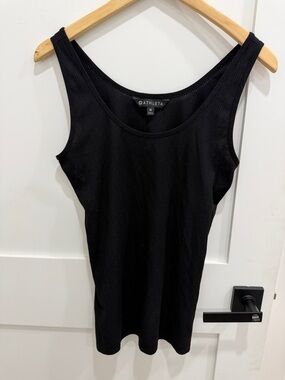 Athleta ribbed medium black tank